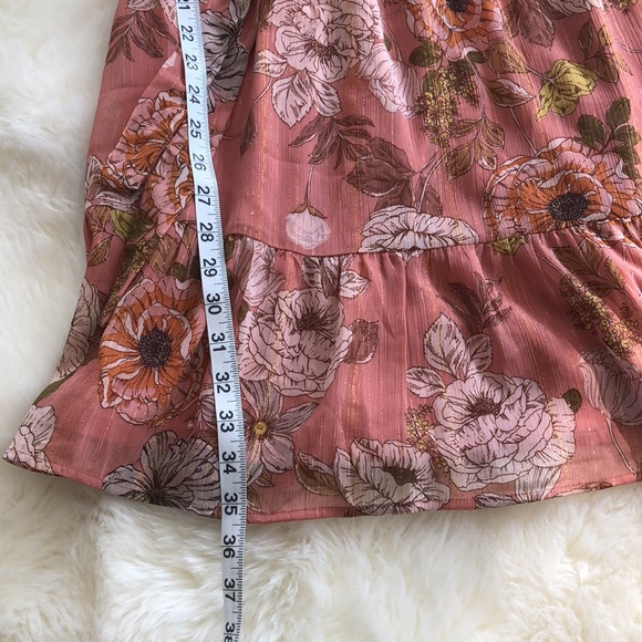 Monteau Los Angeles Floral Spring Dress Size M - Picture 5 of 8